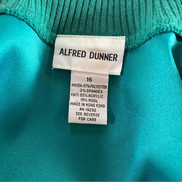 Alfred Dunner Vintage Bomber Jacket Size 16 - Picture 8 of 12